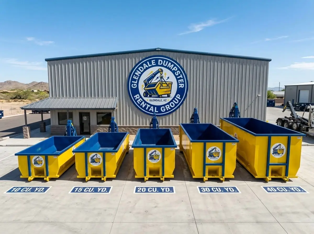 Roll-off dumpster sizes available in Glendale, AZ